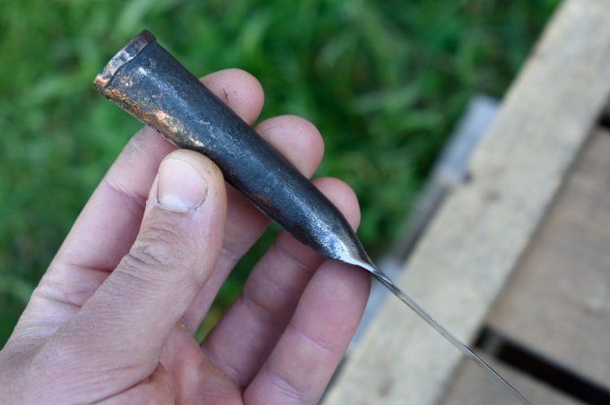 Couteau d'office à manche roulé 19cm