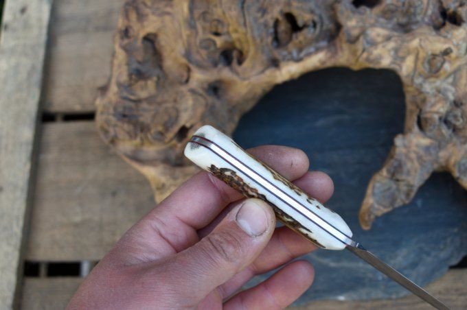 Utilitaire 19 cm, manche en Bois de Cerf
