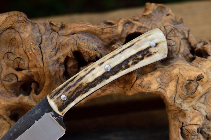 Utilitaire renforcé 21cm, manche en Bois de Cerf