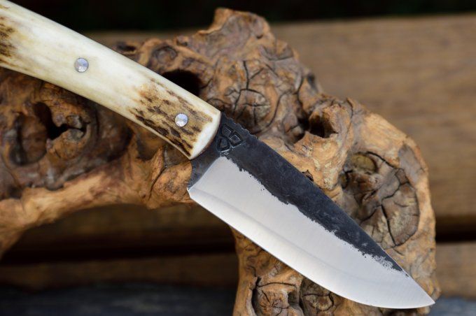 Utilitaire renforcé 21cm, manche en Bois de Cerf
